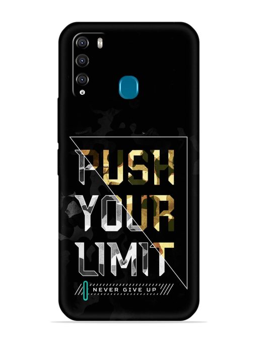 Push Your Limits Embossed Soft Silicone Case for Itel Vision 1 Pro Zapvi