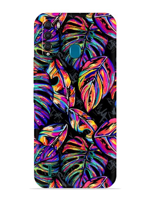 Tropical Seamless Vector Embossed Soft Silicone Case for Itel Vision 1 Pro Zapvi