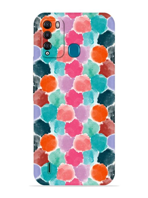 Colorful Seamless Pattern Embossed Soft Silicone Case for Itel Vision 1 Pro