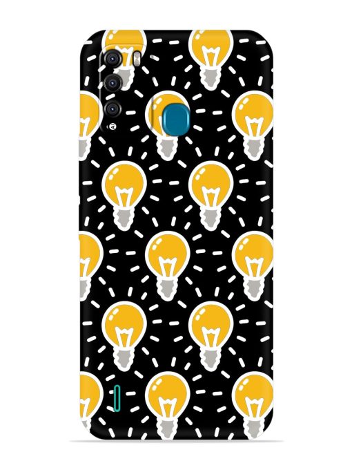 Light Bulb Seamless Embossed Soft Silicone Case for Itel Vision 1 Pro Zapvi