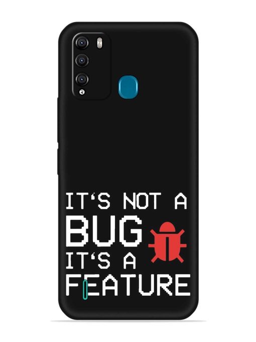 Not Bug Feature Embossed Soft Silicone Case for Itel Vision 1 Pro