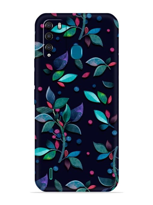 Decorative Watercolor Flower Embossed Soft Silicone Case for Itel Vision 1 Pro