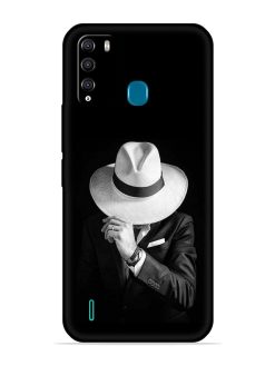 Men Under Hat Embossed Soft Silicone Case for Itel Vision 1 Pro