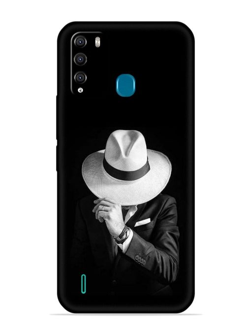 Men Under Hat Embossed Soft Silicone Case for Itel Vision 1 Pro Zapvi