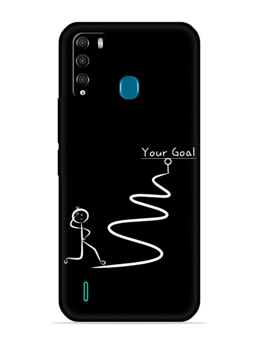 Your Goal Embossed Soft Silicone Case for Itel Vision 1 Pro