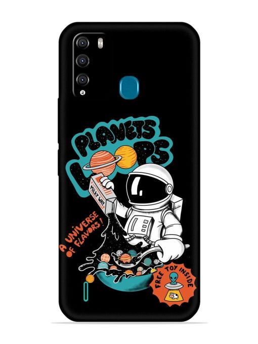 Planets Loop Embossed Soft Silicone Case for Itel Vision 1 Pro Zapvi