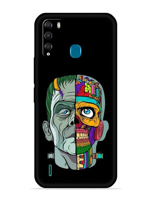 Men Vs Skull Embossed Soft Silicone Case for Itel Vision 1 Pro Zapvi