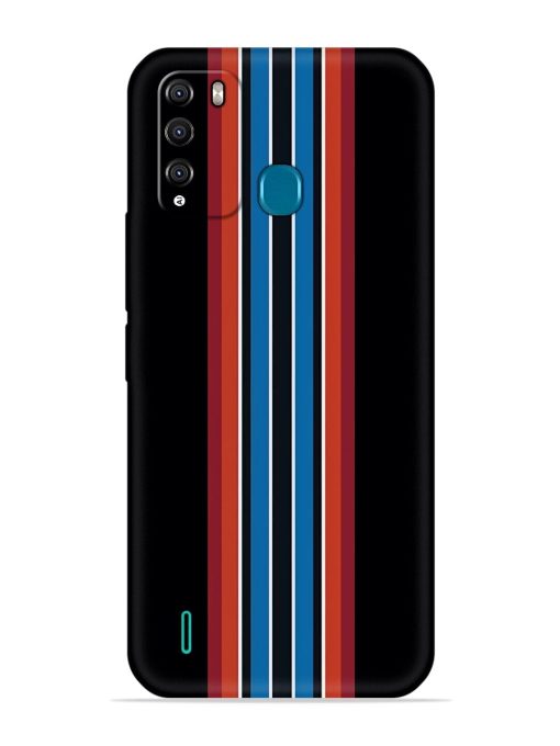 Vertical Strips Embossed Soft Silicone Case for Itel Vision 1 Pro Zapvi