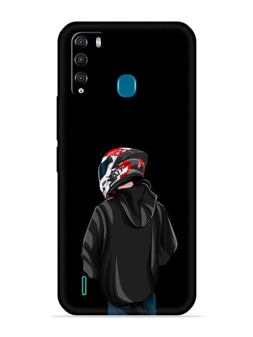 Motorcycle Rider Embossed Soft Silicone Case for Itel Vision 1 Pro Zapvi