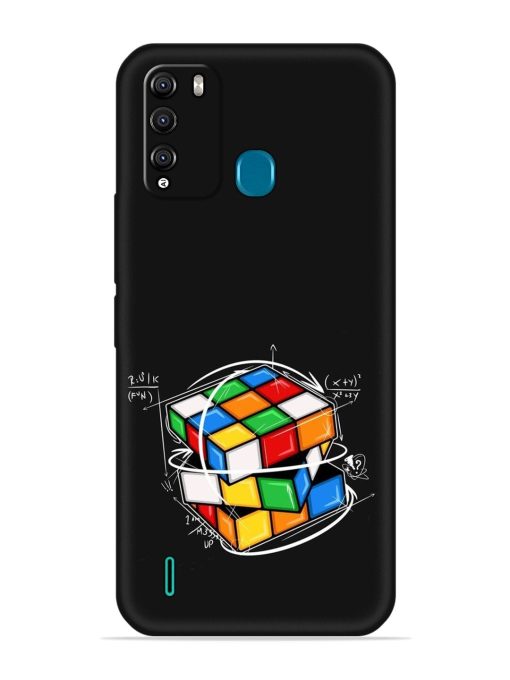 Cubik Vector Embossed Soft Silicone Case for Itel Vision 1 Pro Zapvi