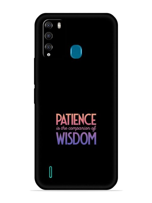 Patience Is The Embossed Soft Silicone Case for Itel Vision 1 Pro Zapvi