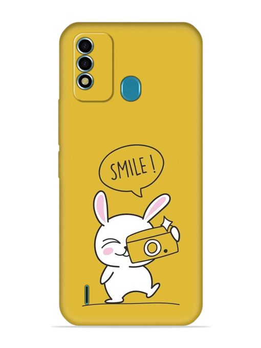 Hey Smile Please Embossed Soft Silicone Case for Itel Vision 2S Zapvi