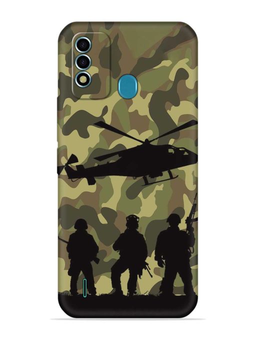 Army Heros Embossed Soft Silicone Case for Itel Vision 2S Zapvi