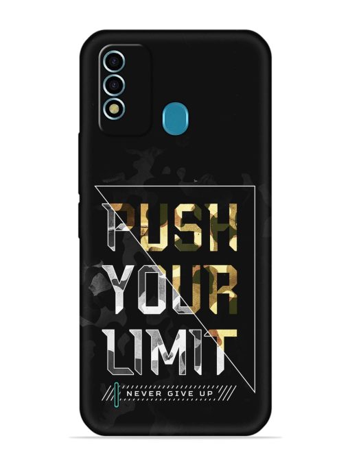 Push Your Limits Embossed Soft Silicone Case for Itel Vision 2S Zapvi