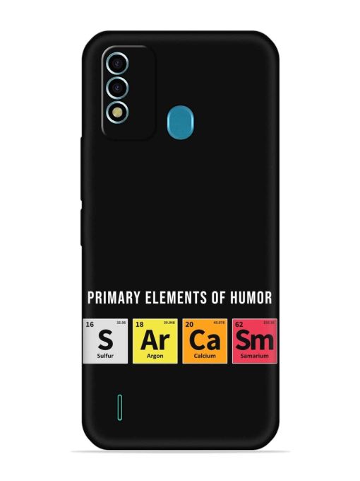 Primary Elements Humor Embossed Soft Silicone Case for Itel Vision 2S Zapvi