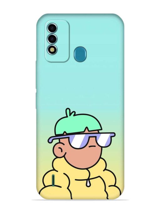 Doodles Cool Character Embossed Soft Silicone Case for Itel Vision 2S Zapvi