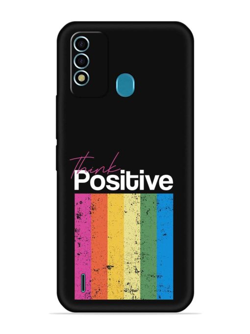 Think Positive Typography Embossed Soft Silicone Case for Itel Vision 2S Zapvi