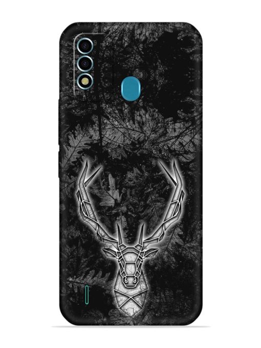 Ancient Deer Embossed Soft Silicone Case for Itel Vision 2S Zapvi