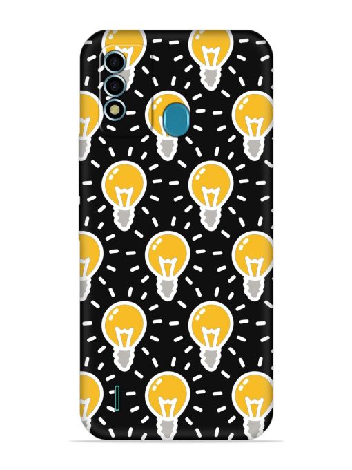 Light Bulb Seamless Embossed Soft Silicone Case for Itel Vision 2S