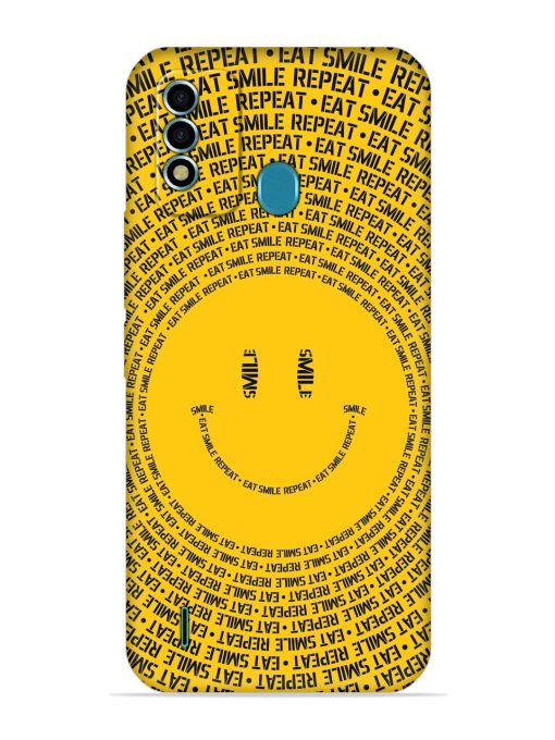 Smiley Embossed Soft Silicone Case for Itel Vision 2S Zapvi