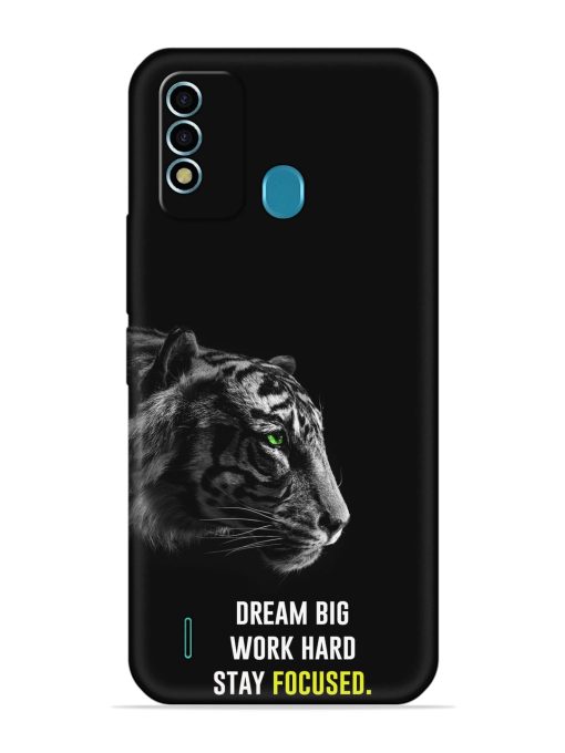 Dream Big Work Hard Embossed Soft Silicone Case for Itel Vision 2S Zapvi