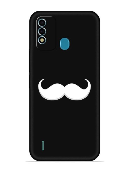 Mustache Vector Embossed Soft Silicone Case for Itel Vision 2S Zapvi