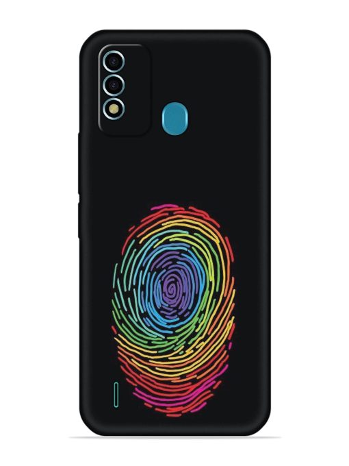 Fingerprint Of Thumb Art Embossed Soft Silicone Case for Itel Vision 2S