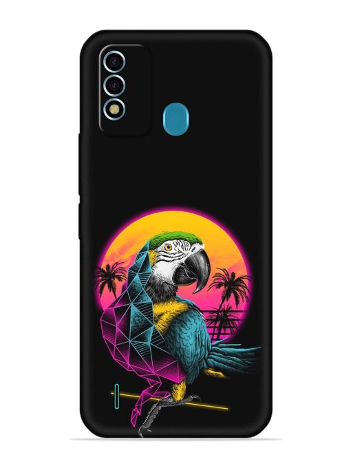 Rad Parrot Embossed Soft Silicone Case for Itel Vision 2S Zapvi