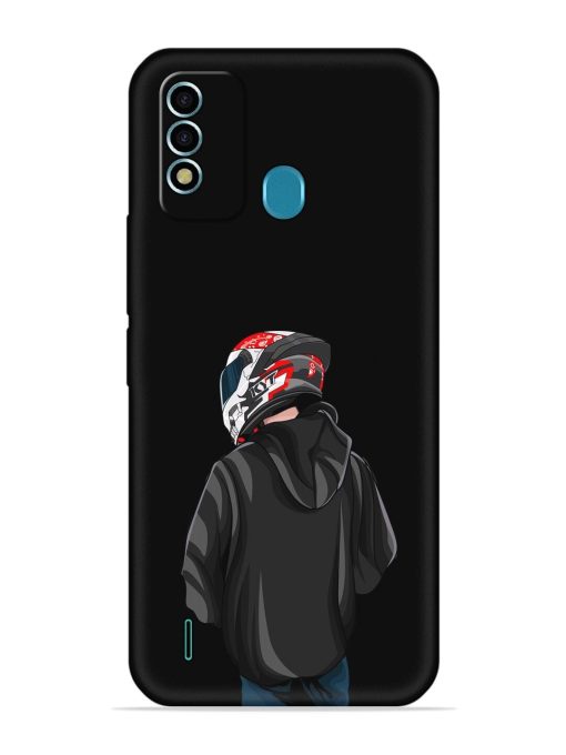 Motorcycle Rider Embossed Soft Silicone Case for Itel Vision 2S