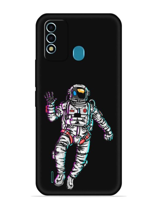 Spaceman Embossed Soft Silicone Case for Itel Vision 2S Zapvi