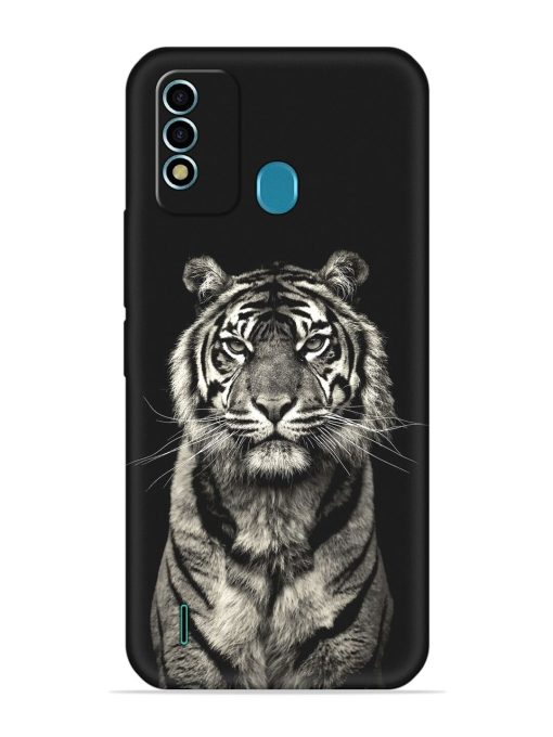 Tiger Art Embossed Soft Silicone Case for Itel Vision 2S Zapvi