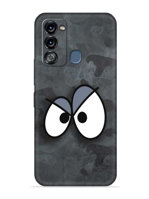 Big Eyes Night Mode Embossed Soft Silicone Case for Itel Vision 3 Zapvi