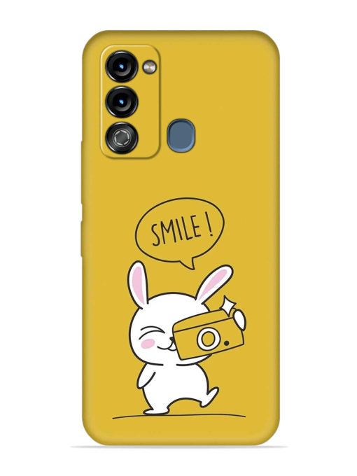 Hey Smile Please Embossed Soft Silicone Case for Itel Vision 3 Zapvi