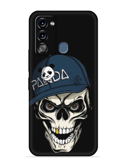 Panda Skull Embossed Soft Silicone Case for Itel Vision 3 Zapvi