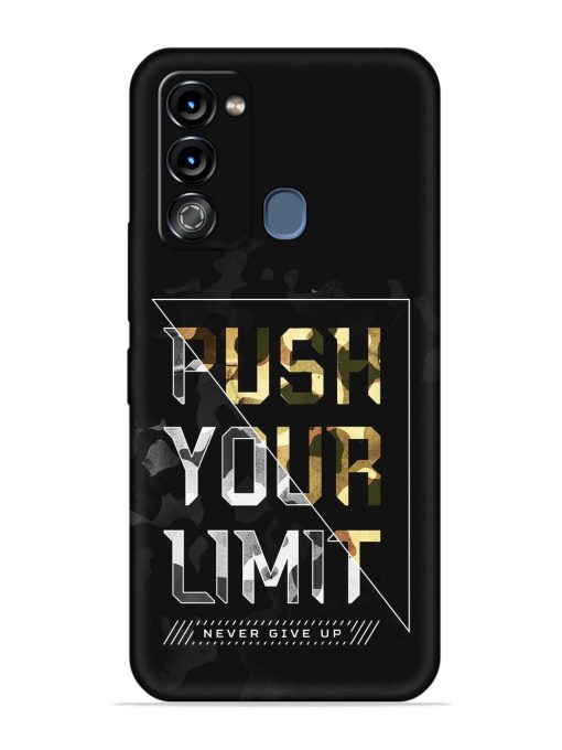 Push Your Limits Embossed Soft Silicone Case for Itel Vision 3 Zapvi