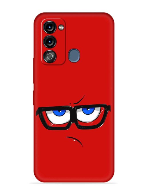 Rad Angry Face Embossed Soft Silicone Case for Itel Vision 3 Zapvi