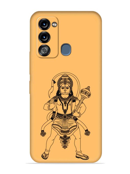 Indian God Hanuman Embossed Soft Silicone Case for Itel Vision 3