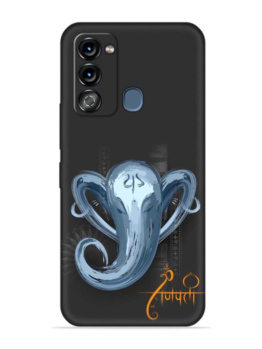 Illustration Lord Ganpati Embossed Soft Silicone Case for Itel Vision 3