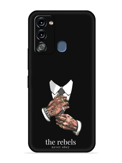 Rebels Slogan Man Embossed Soft Silicone Case for Itel Vision 3