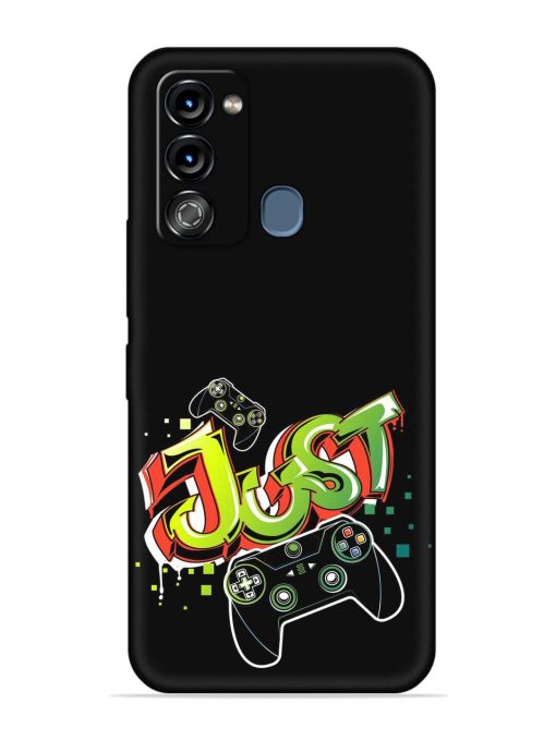 Graffiti Gamepad Illustration Embossed Soft Silicone Case for Itel Vision 3 Zapvi