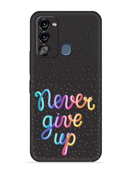 Colorful Stylized Rainbow Embossed Soft Silicone Case for Itel Vision 3 Zapvi