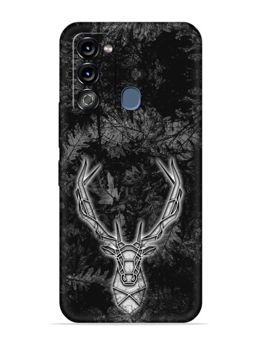 Ancient Deer Embossed Soft Silicone Case for Itel Vision 3 Zapvi