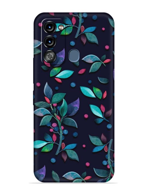 Decorative Watercolor Flower Embossed Soft Silicone Case for Itel Vision 3