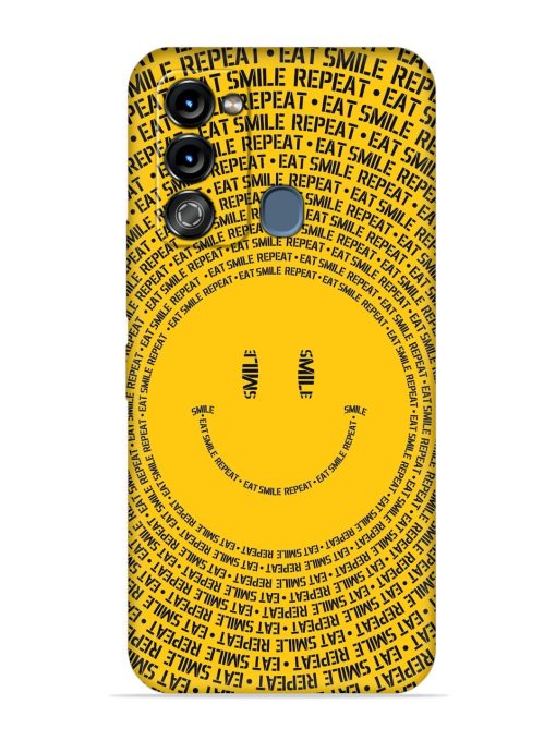 Smiley Embossed Soft Silicone Case for Itel Vision 3 Zapvi