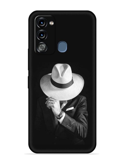 Men Under Hat Embossed Soft Silicone Case for Itel Vision 3