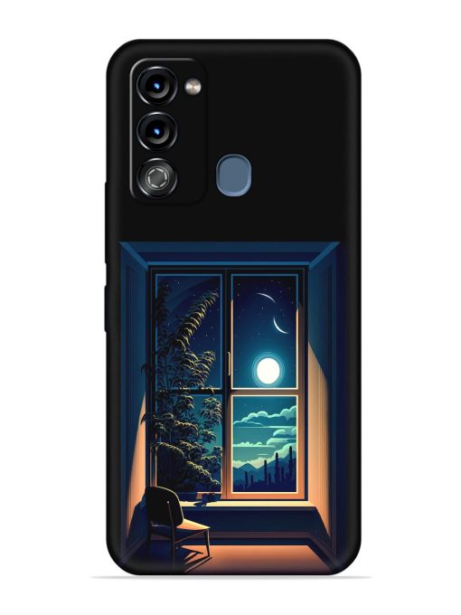 Night View At Window Embossed Soft Silicone Case for Itel Vision 3 Zapvi