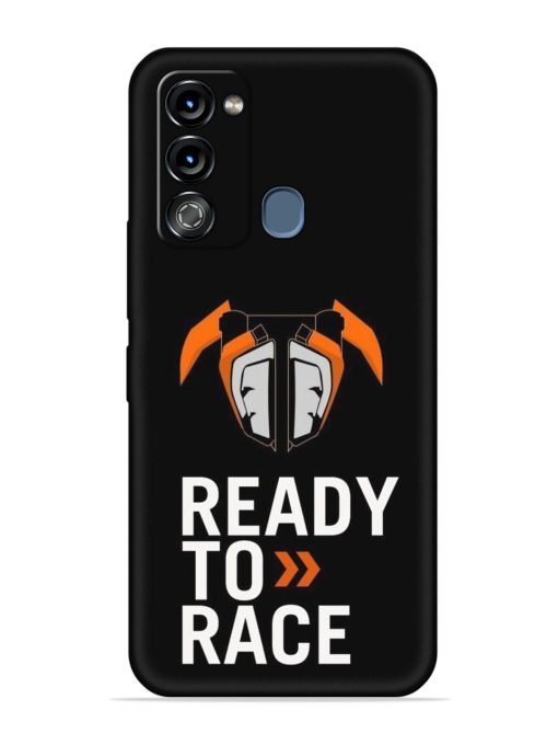 Ready To Race Embossed Soft Silicone Case for Itel Vision 3 Zapvi