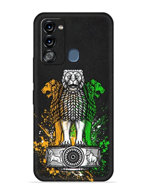 Pillars Of Ashoka Embossed Soft Silicone Case for Itel Vision 3 Zapvi