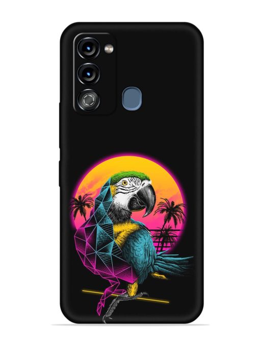 Rad Parrot Embossed Soft Silicone Case for Itel Vision 3 Zapvi