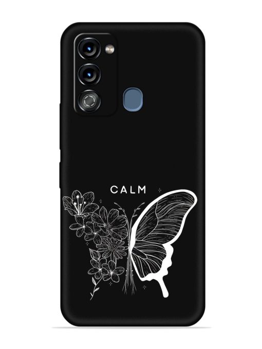 Calm Embossed Soft Silicone Case for Itel Vision 3